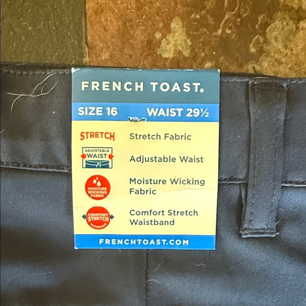 French Toast Dark Blue Stretch Pants